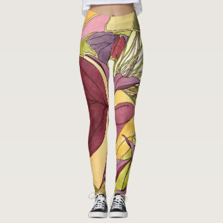 Leggings Polainas púrpuras de Oxalis