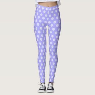 Leggings Polainas púrpuras del lunar