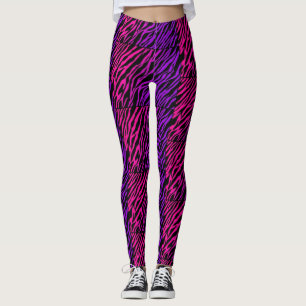 Leggings Polainas púrpuras rosadas enrrolladas del