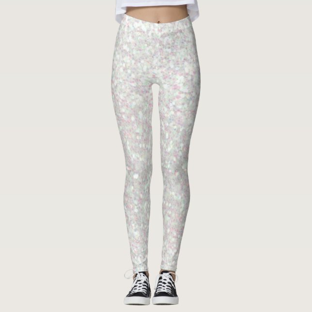 Leggings Polainas - purpurina iridiscente (Anverso)