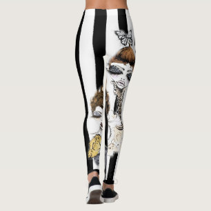 Leggings Polainas rayadas del duendecillo
