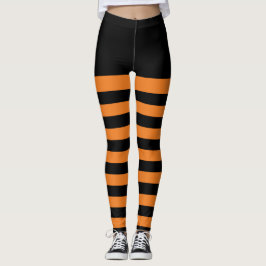 Leggings Polainas rayadas del feliz Halloween