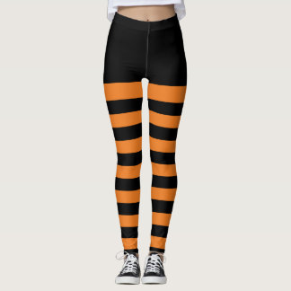 Leggings Polainas rayadas del feliz Halloween