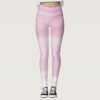 Leggings Polainas rayadas rosadas