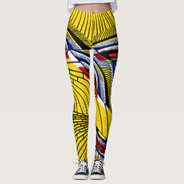 Leggings Polainas Re-Imaginadas de la pluma del pavo real