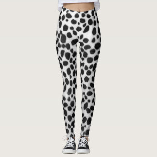 Leggings Polainas realistas de la impresión de Dalmation