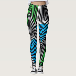 Leggings Polainas retras de Rex del arco iris: Retro