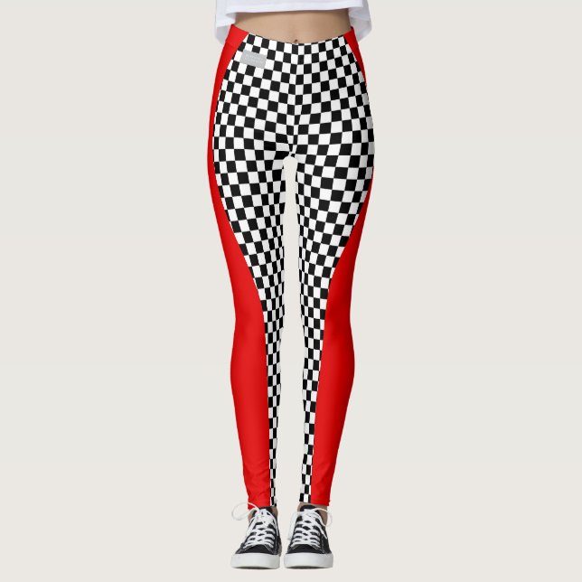Leggings Polainas rojas del inspector del corredor de la (Anverso)