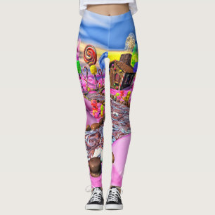 Leggings Polainas rosadas de Candyland