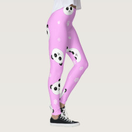 Leggings Polainas rosadas de la panda de la panda el |