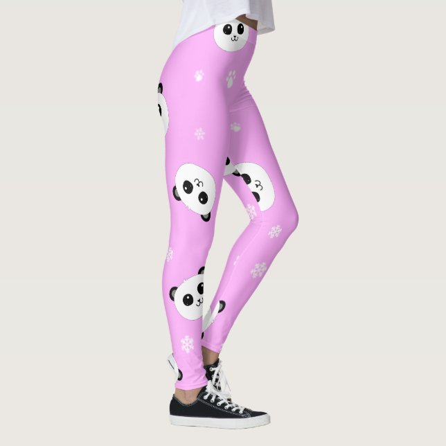 Leggings Polainas rosadas de la panda de la panda el | (Derecha)