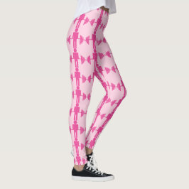 Leggings Polainas rosadas del gimnasio del levantamiento de