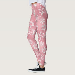 Leggings Polainas rosadas del navidad del modelo del copo