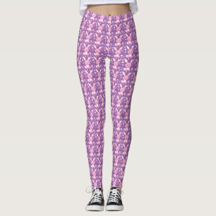 Leggings Polainas rosadas lindas gráficas del conejo de
