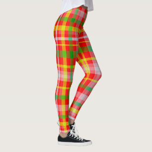 Leggings Polainas rosadas y verdes amarillas rojas del