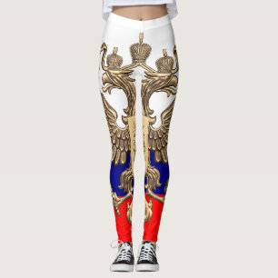 Leggings Polainas rusas asombrosas del escudo de armas y de