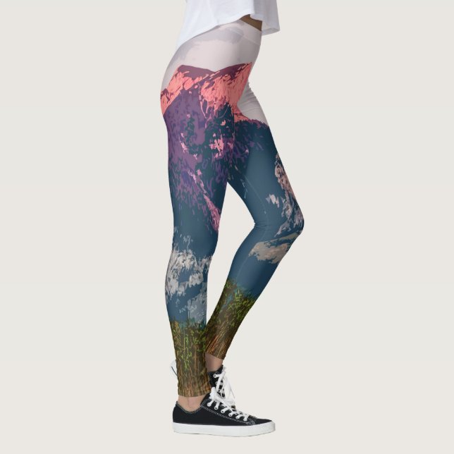 Leggings Polainas simples de las ilustraciones el | del (Derecha)