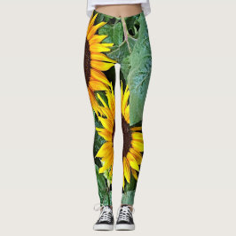 Leggings Polainas soleadas del girasol