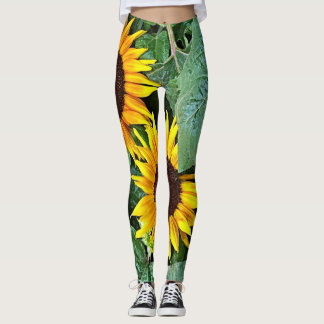 Leggings Polainas soleadas del girasol