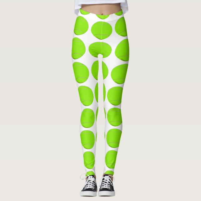 Leggings Polainas superventas de la pelota de tenis (Anverso)