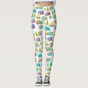 Leggings Polainas temáticas que acampan
