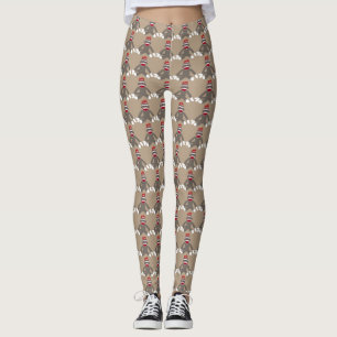 Leggings Polainas tontas del mono del calcetín
