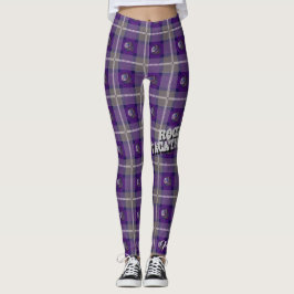 Leggings "Polainas traviesas bonitas de la tela escocesa de