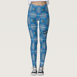Leggings "Polainas traviesas bonitas de la tela escocesa de