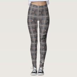Leggings "Polainas traviesas bonitas de la tela escocesa de