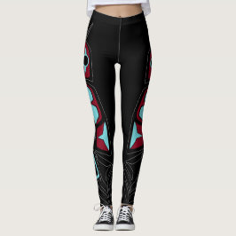Leggings Polainas tribales de la pluma