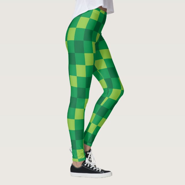 Leggings Polainas verdes a cuadros (Derecha)