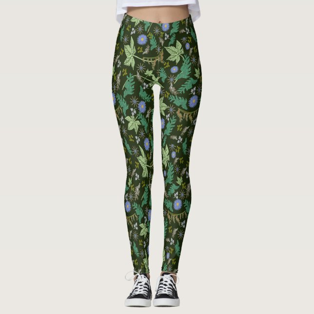 Leggings Polainas verdes del navidad (Anverso)