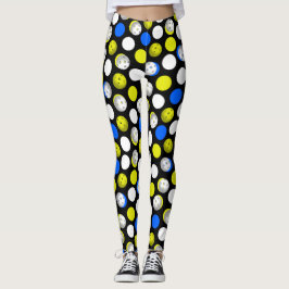 Leggings Polainas verdes y azules de Pickleballs