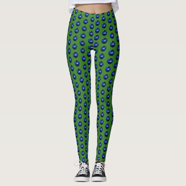 Leggings Polainas vivas del arándano (Anverso)