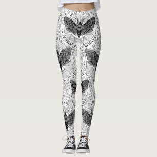 Leggings polilla de la cabeza de muerte