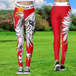 Leggings Polish Eagle Leggings, Poland sports, flag, Polska