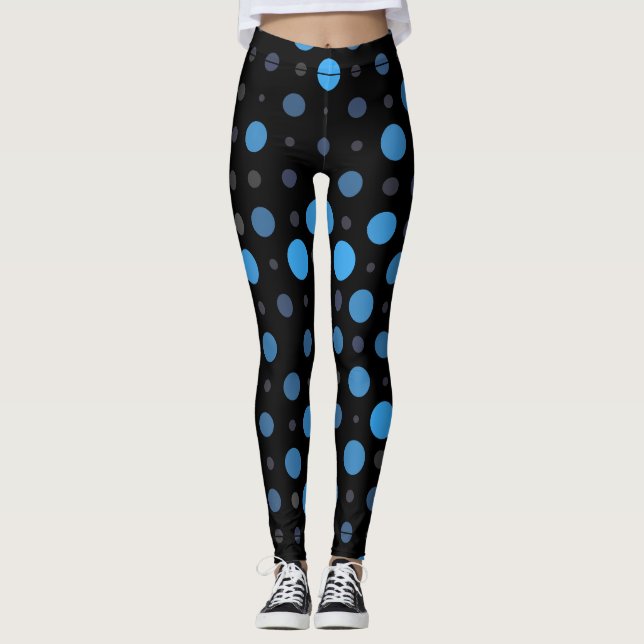 Leggings Polka Dot 01X.Blue Shade Black BG (Anverso)