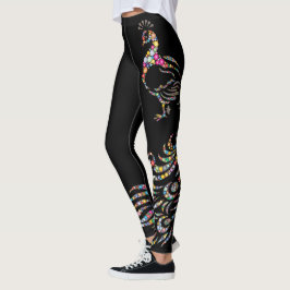 Leggings Polka Dot Peacock
