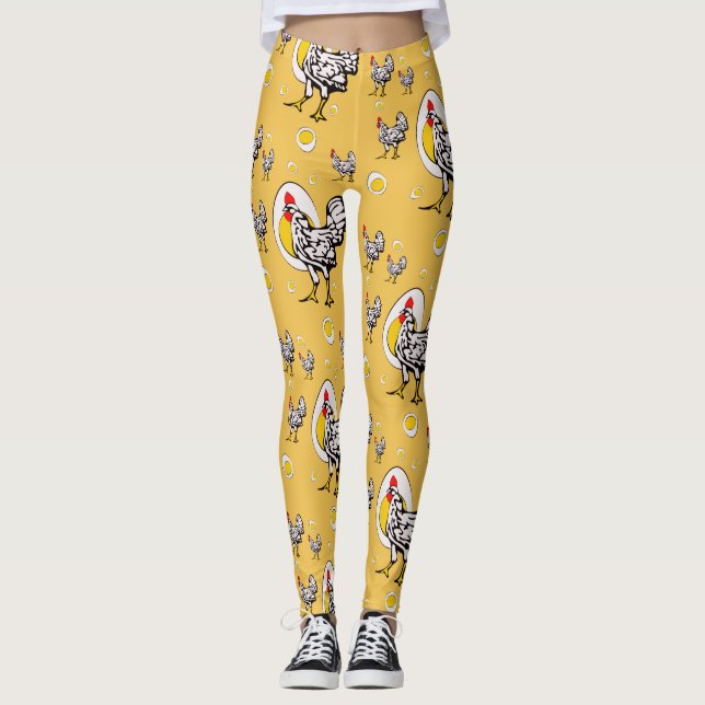 Leggings Pollos retro (Anverso)