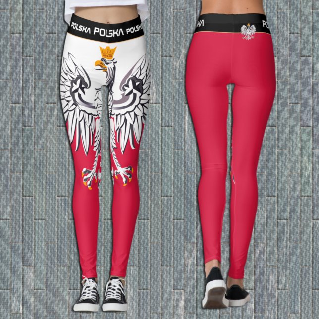 Leggings Polonia Moda patriótica, bandera polaca, águila (Subido por el creador)