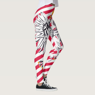 Leggings Polonia y Águila, Bandera Polaca, viajes de moda 