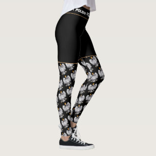 Leggings Polonia y Águila, hincha de moda/deporte de la ba