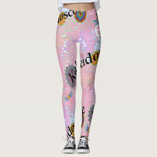 Leggings Polvo de ligamento rosado