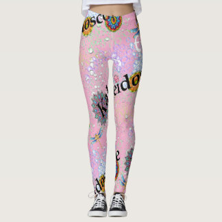 Leggings Polvo de ligamento rosado