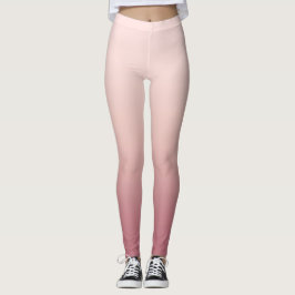 Leggings Polvo de Rubor Gradiente Rosa Polvoriento