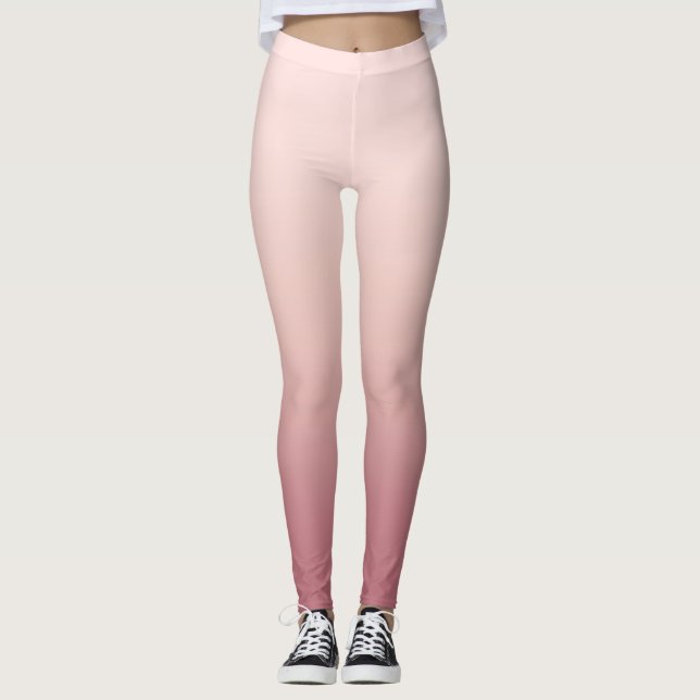 Leggings Polvo de Rubor Gradiente Rosa Polvoriento (Anverso)