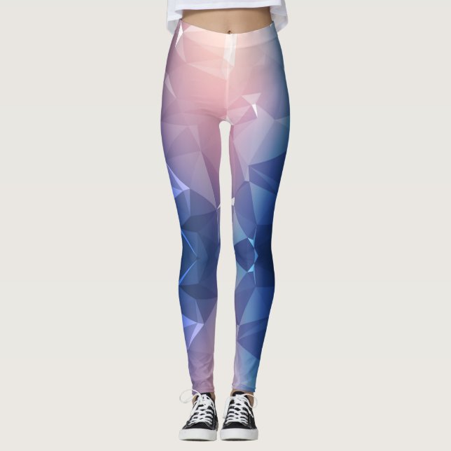 Leggings Polygon Love - Power yoga Ir (Anverso)