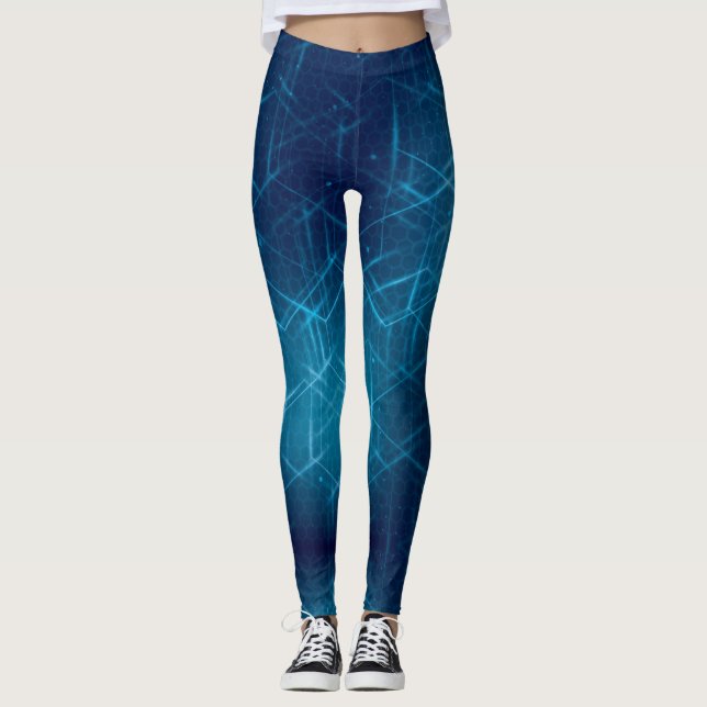 Leggings Polygon Love - Power yoga Ir (Anverso)