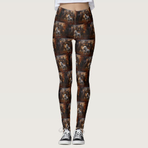 Leggings Poodle Halloween Scary