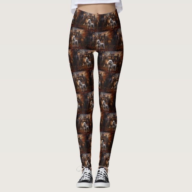 Leggings Poodle Halloween Scary (Anverso)